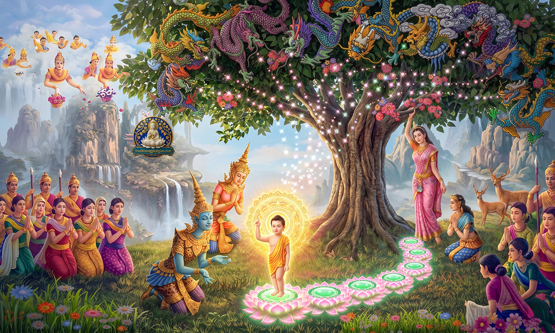 Tranh vườn Lâm Tỳ Ni (104)